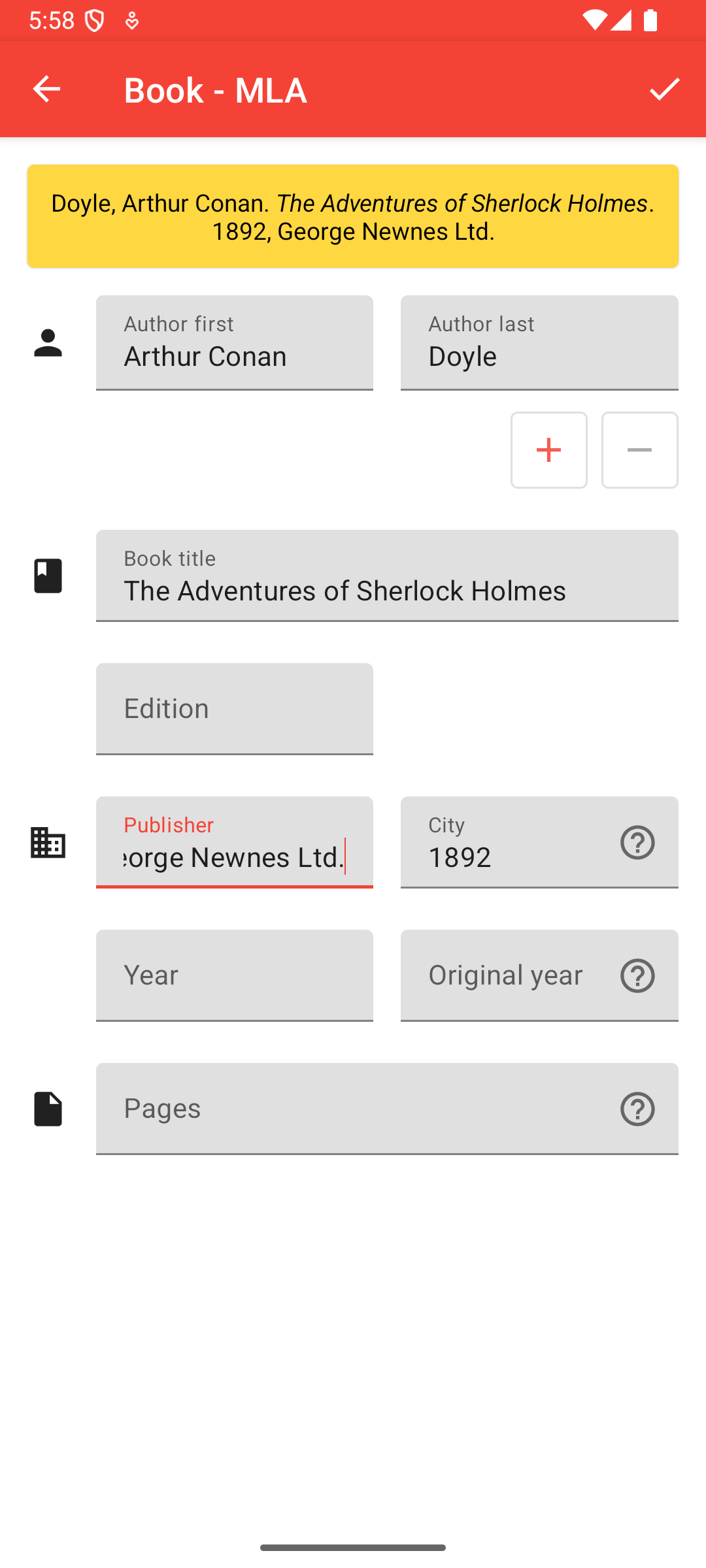 Citation Maker screenshot